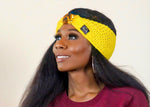 Yellow Ankara Bow Headband